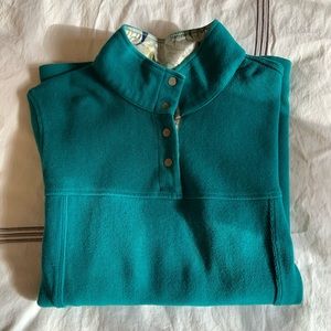 Tommy Bahama turquoise quarter-zip (button) pullover